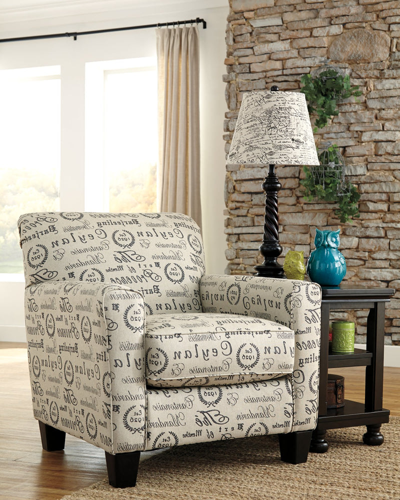 Alenya chair store and ottoman