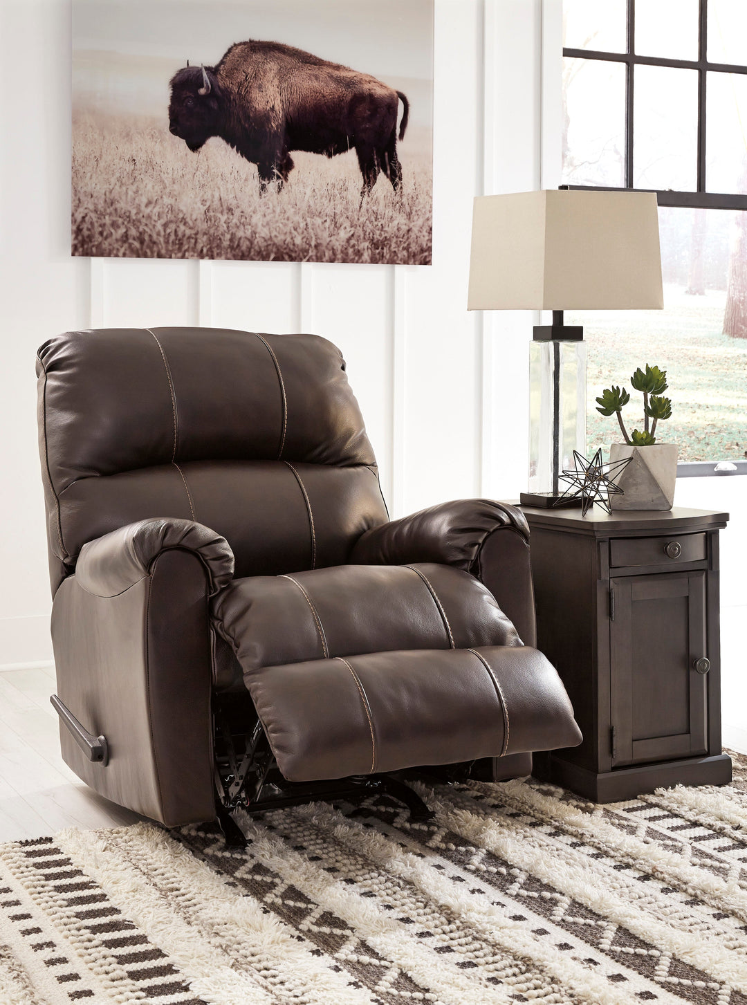 Hermiston walnut rocker recliner sale