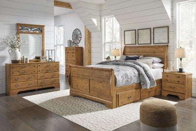Bittersweet Sleigh Bed Signature Design 5-Piece Bedroom Set with 2 Storage Drawers image
