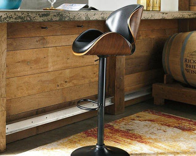 Bellatier Signature Design by Ashley Tall UPH Swivel Barstool1CN image