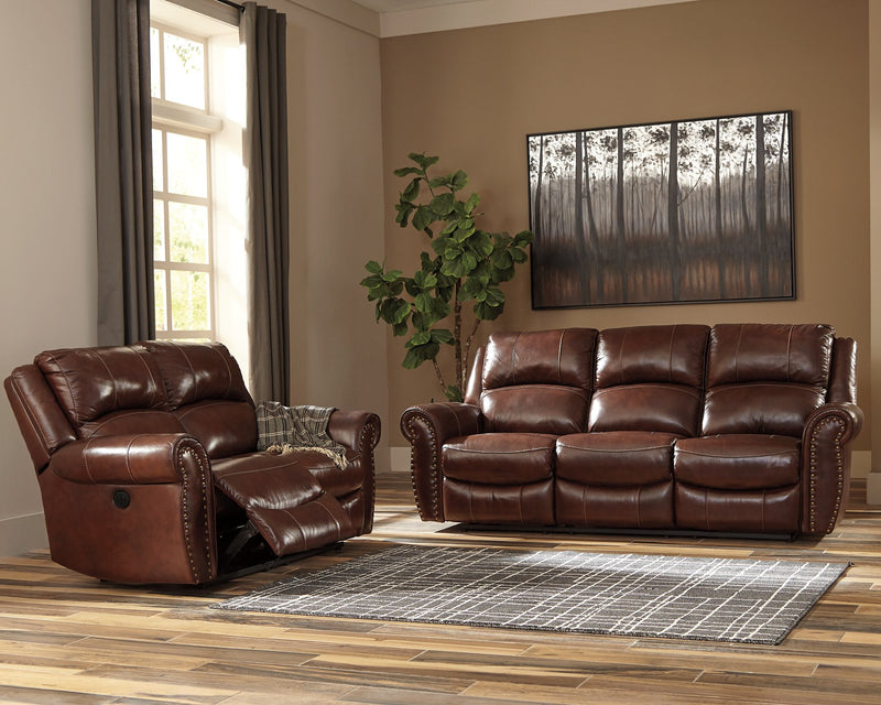 Bingen Signature Design by Ashley Reclining Power Loveseat image