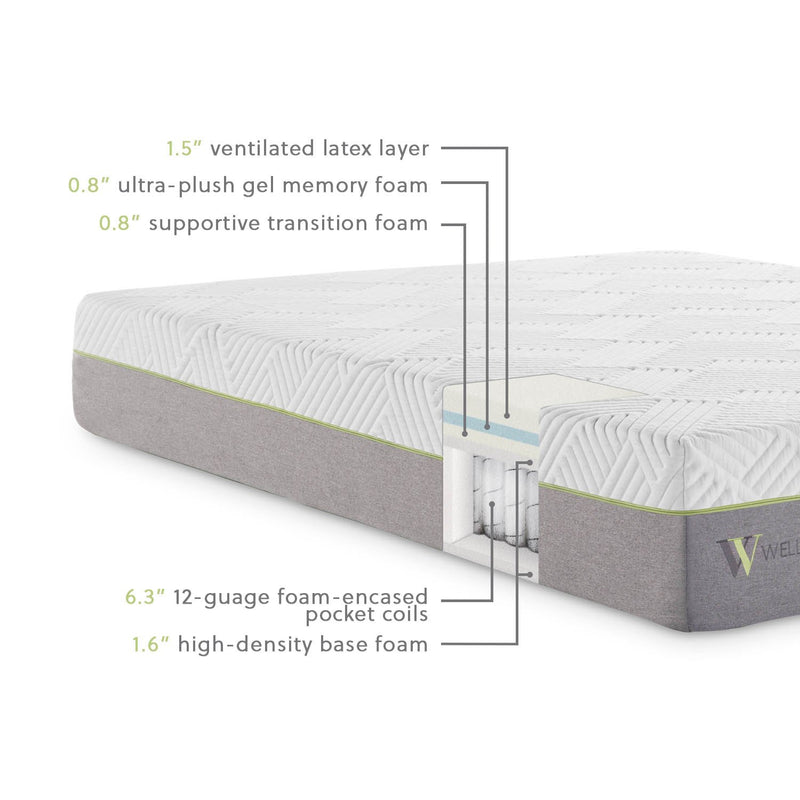 Wellsville 11" Latex Hybrid Mattress