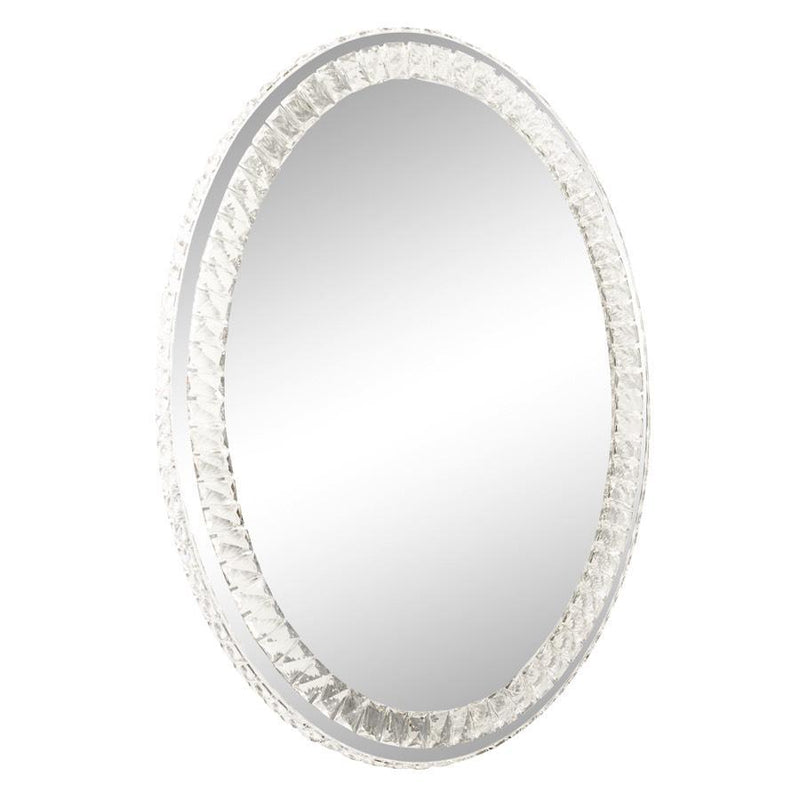 DIAMOND COLLECTION OVAL PREMIUM ILLUMINATED VANITY MIRROR.